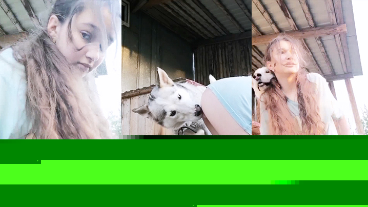 俄罗斯漂亮初中生让狗操